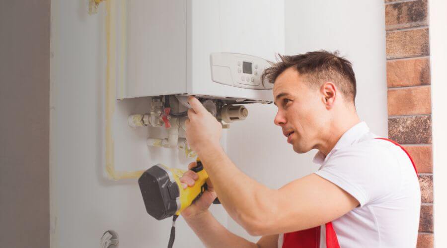 Professional water heater repair in Wing, ND